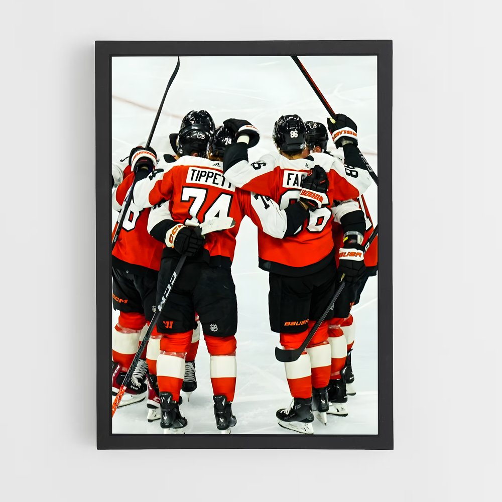 Poster La Fête des Flyers – affiche Hockey sur glace (vue 2)